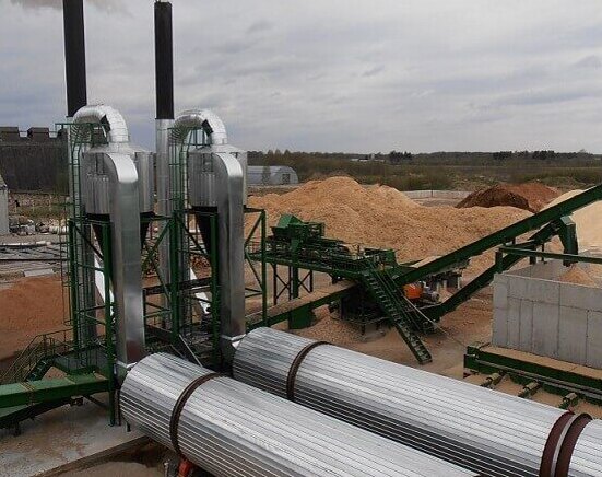 Sécheurs d'une ligne de granulation Hekotek