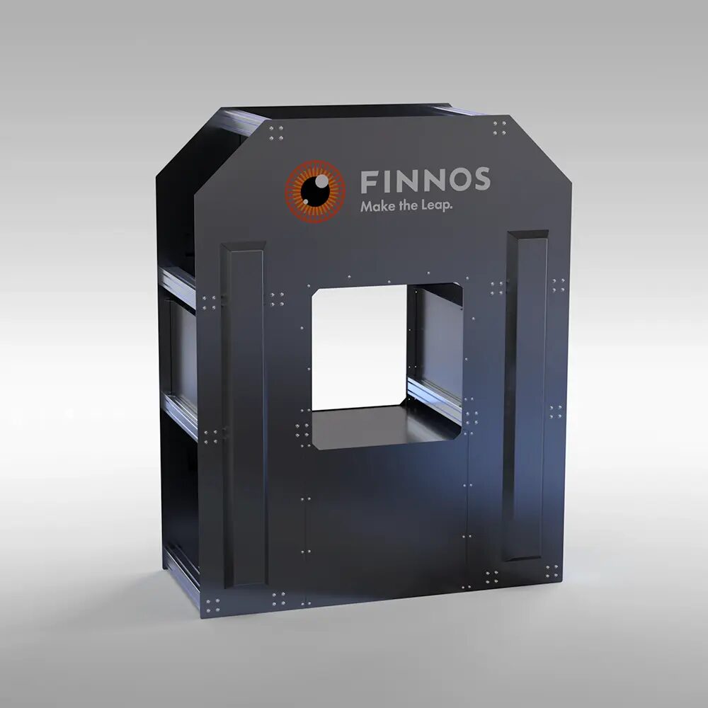 Portique du scanner longitudinal Finnos, vue en trois dimensions